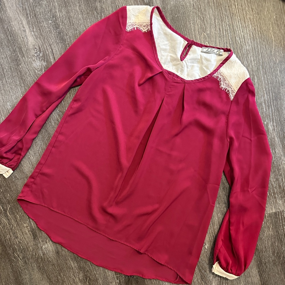 Chloe K Pink Top